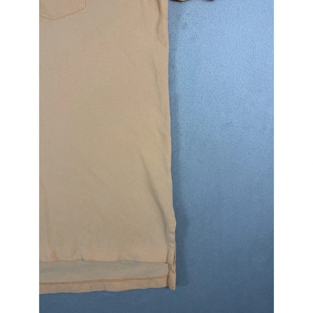 Vintage Polo Ralph Lauren Peach Short Sleeve Pocket Polo Shirt Size L